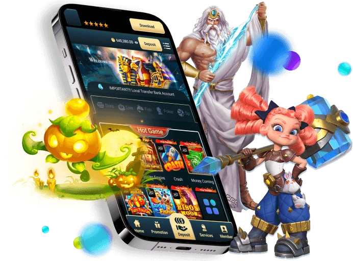 56JL mobile casino app download page with login register option and online casino games platform