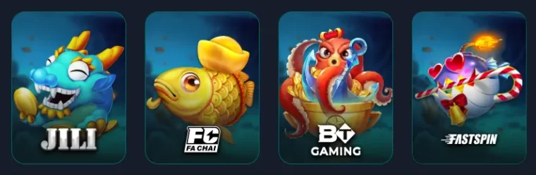 56JL online casino fishing games display with underwater shooting action